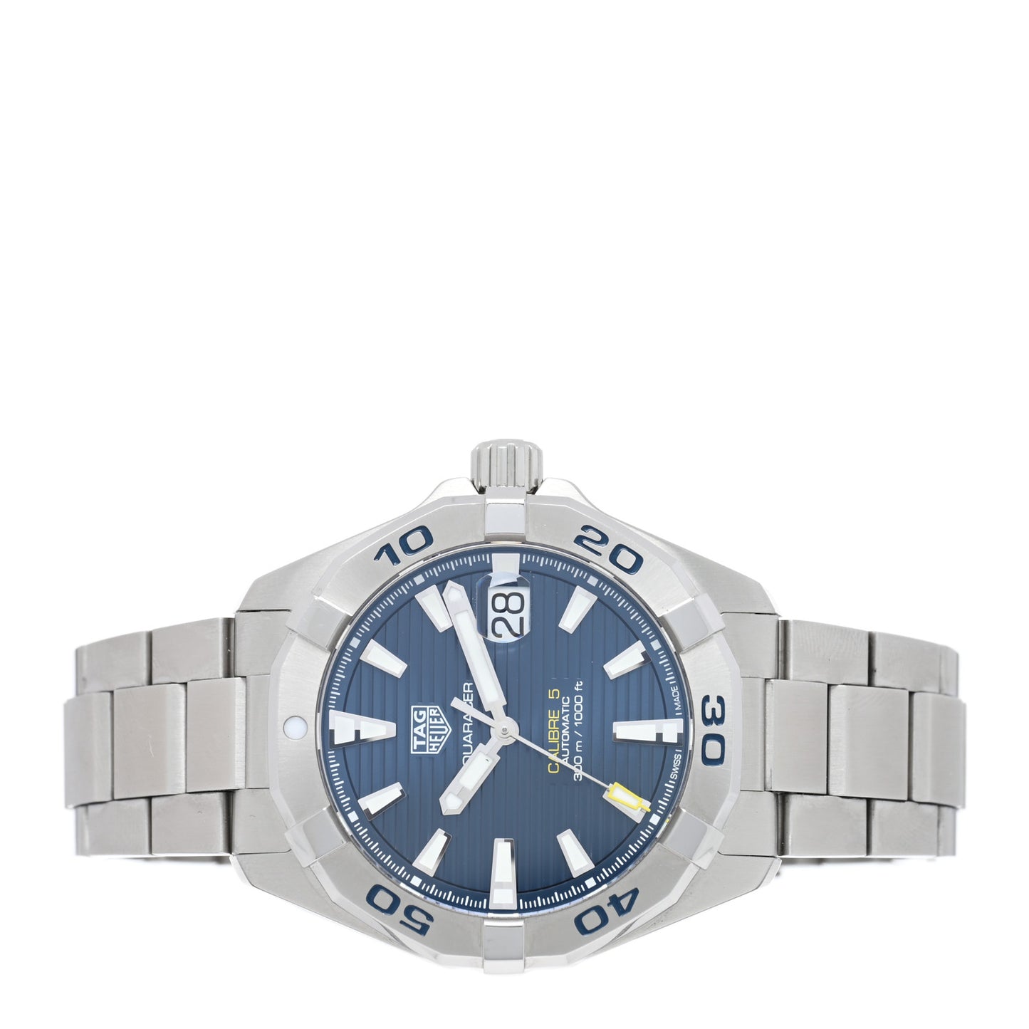 Stainless Steel 41mm Aquaracer 300M Automatic Watch Blue WBD2112-0