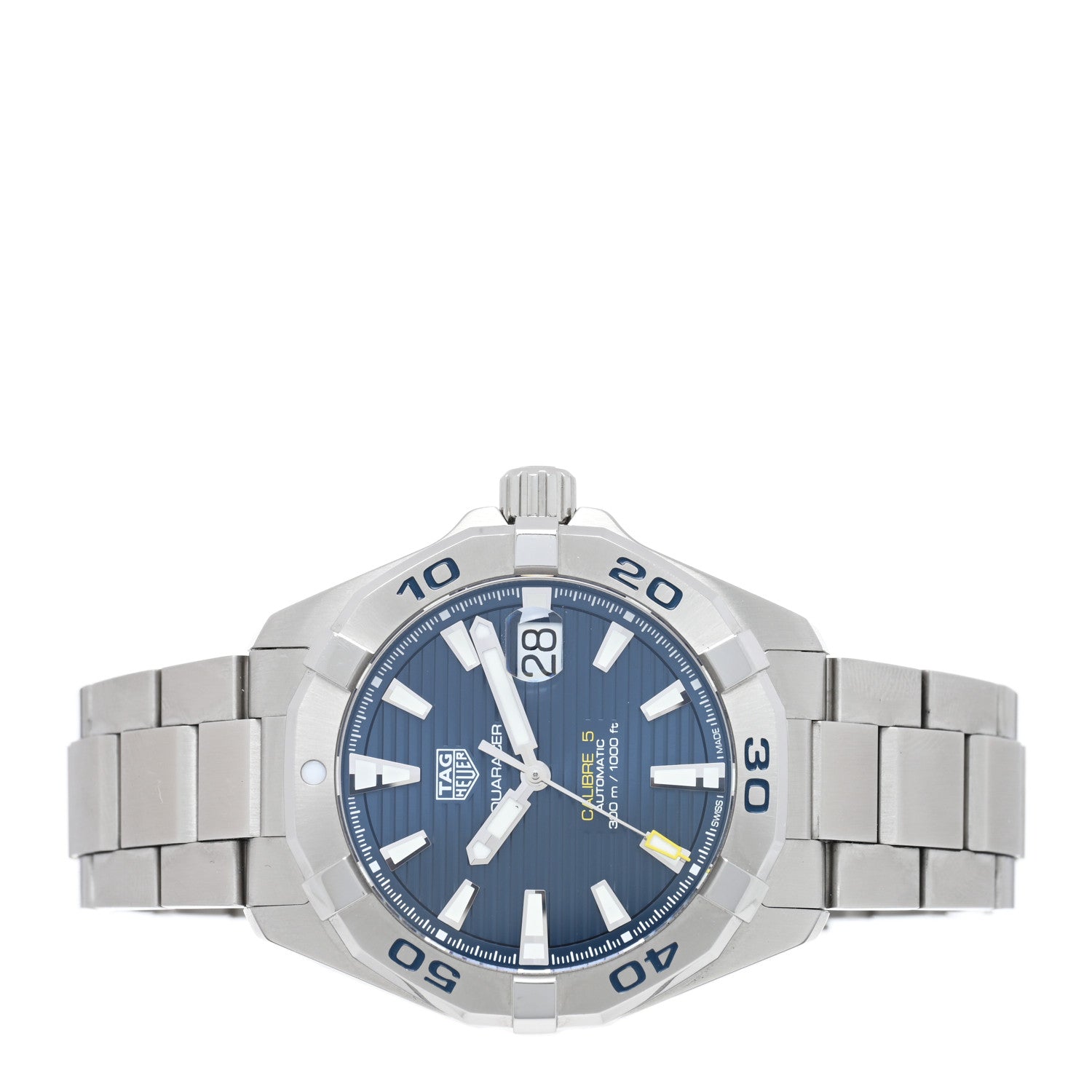 Tag Heuer Stainless Steel 41mm Aquaracer 300M Automatic Watch Blue WBD2112-0 2 of 5