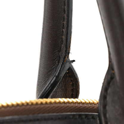 Burberry Haymarket Check Small Orchard Bowling Bag Chocolate 14 of 16