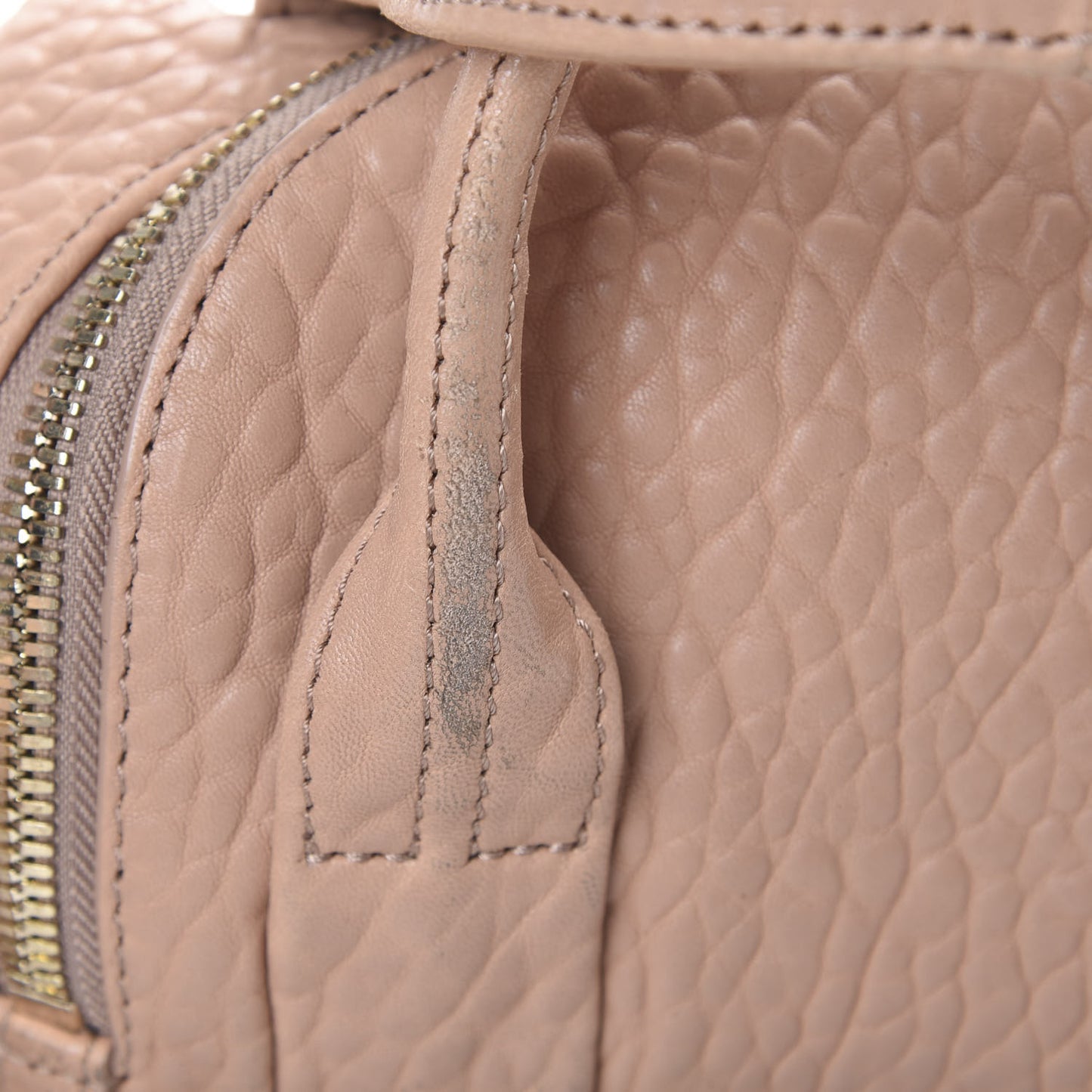 Pebbled Lambskin Mini Rockie Blush Pale Gold Hardware