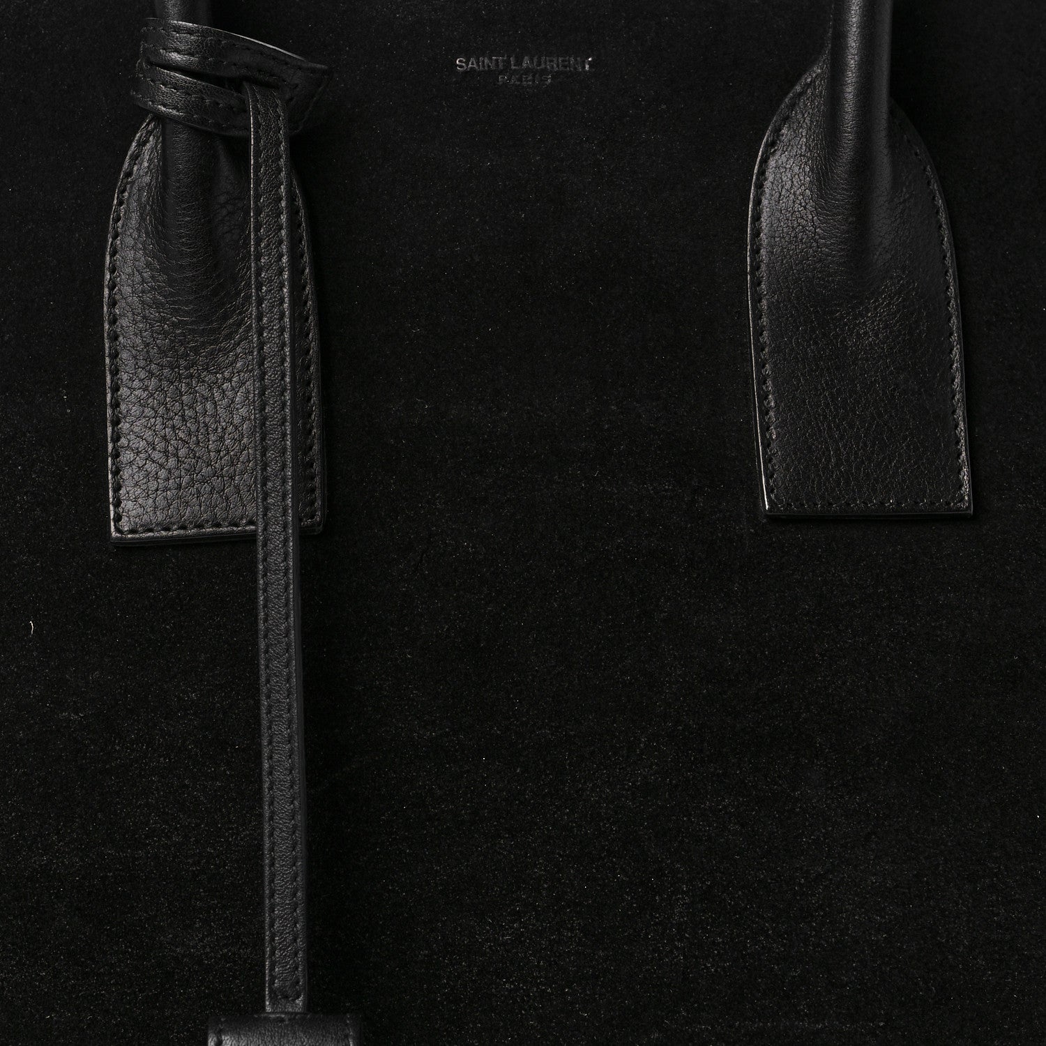 Saint Laurent Suede Large Sac de Jour Carryall Black 7 of 10