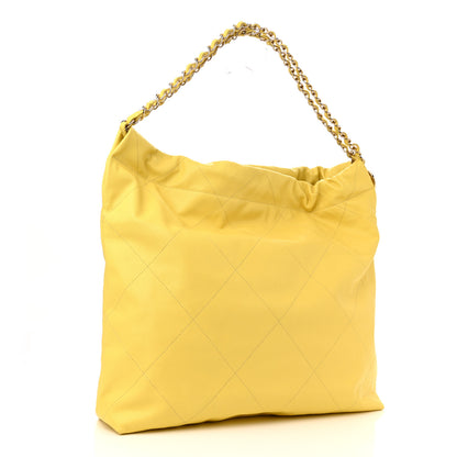 Chanel Shiny Caviar Quilted Chanel 22 Yellow 4 of 11