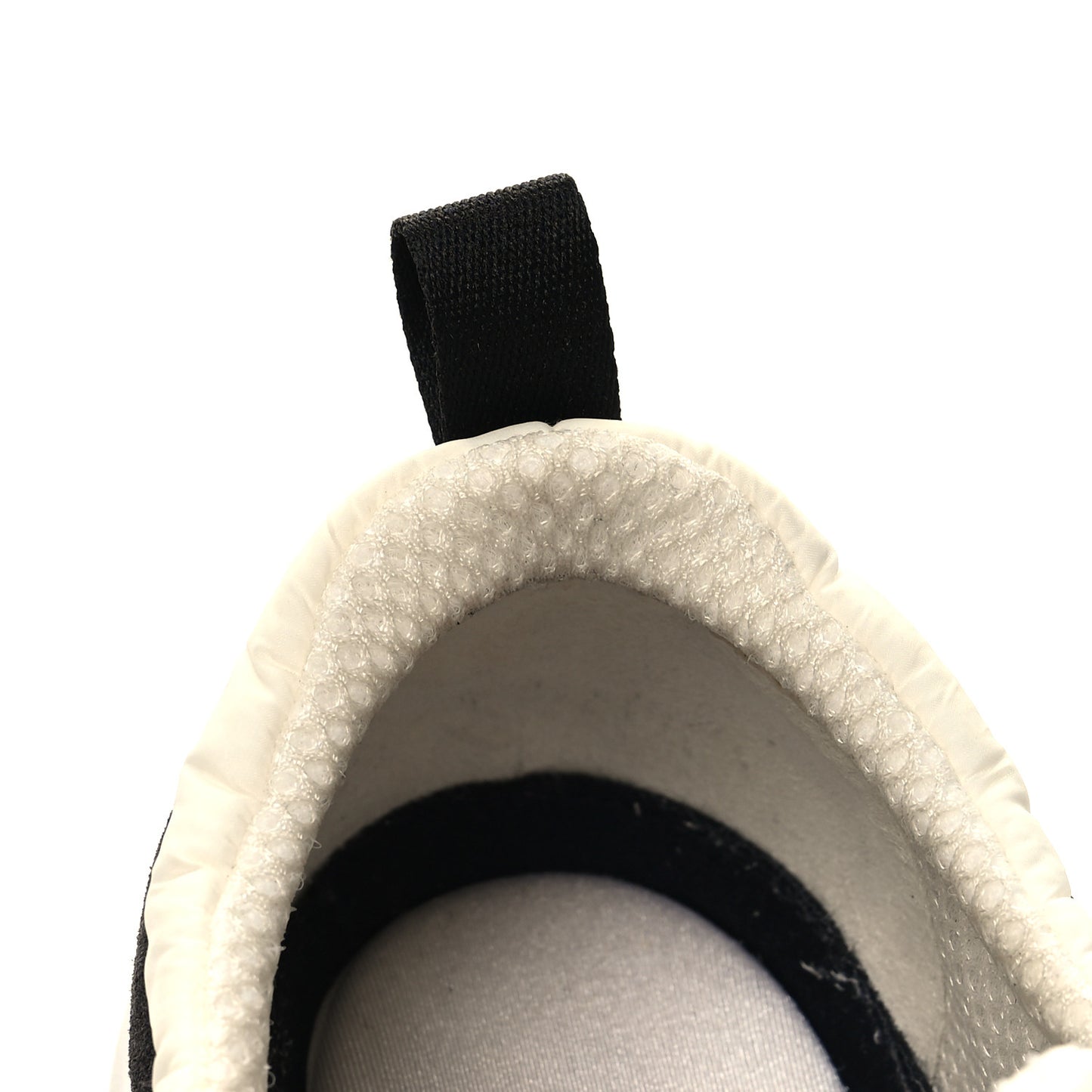 Nylon Calfskin Suede Womens CC Sneakers 41.5 White Black