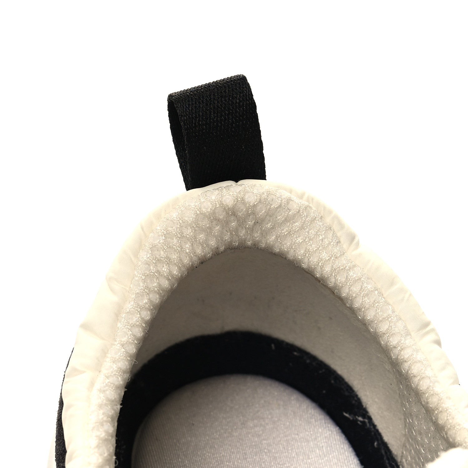 Chanel Nylon Calfskin Suede Womens CC Sneakers 41.5 White Black 9 of 10