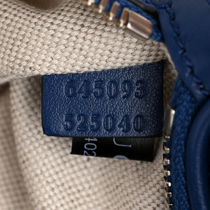 Gucci Calfskin GG Tennis Embossed Pocket Belt Bag 90 Intense Metal Blue 7 of 11