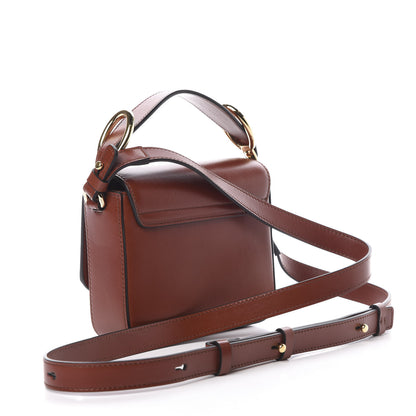 Chloe Shiny Calfskin Suede Mini C Bag Sepia Brown 3 of 10