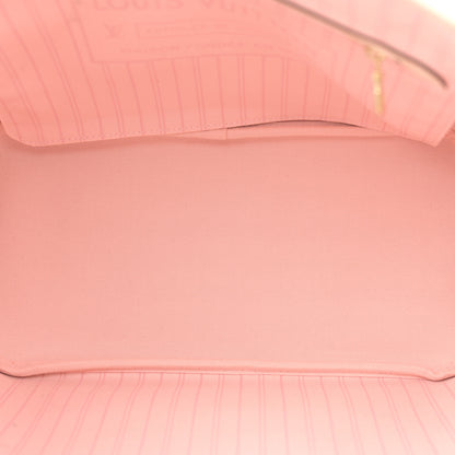 Louis Vuitton Damier Azur Braided Neverfull MM Pink 5 of 9