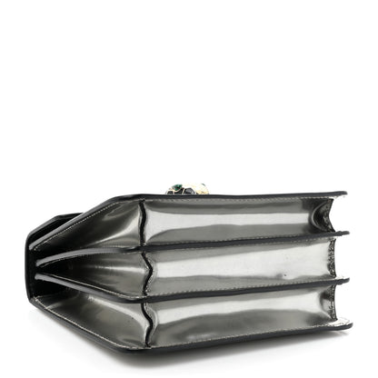 Bulgari Metallic Calfskin Serpenti Forever Top Handle Silver 5 of 19