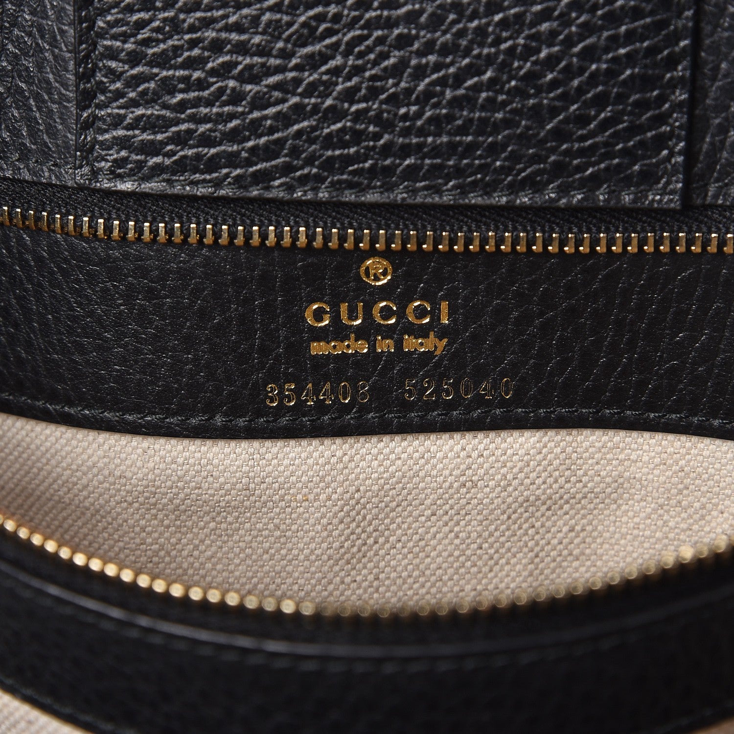 Gucci Pebbled Calfskin Small Swing Tote Black 6 of 14