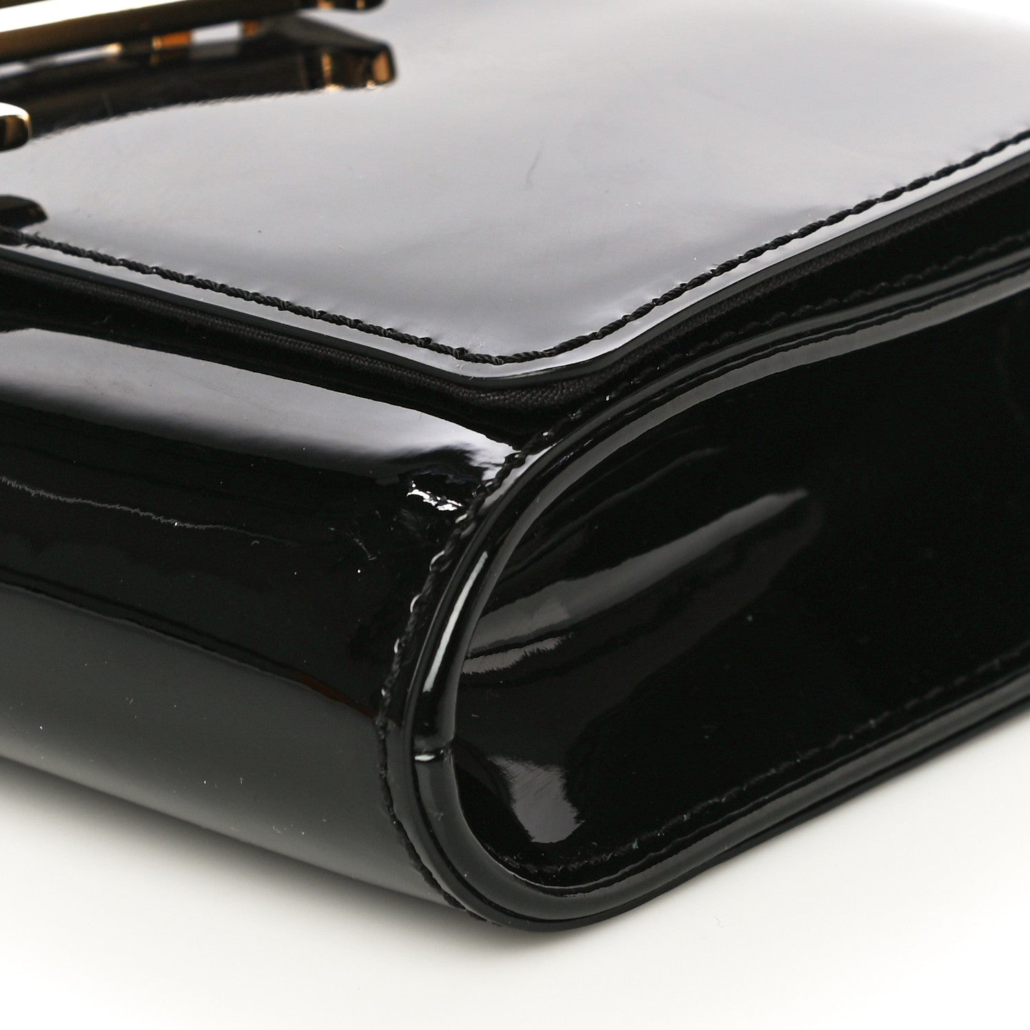 Louis Vuitton Patent Chain Louise MM Black 11 of 12