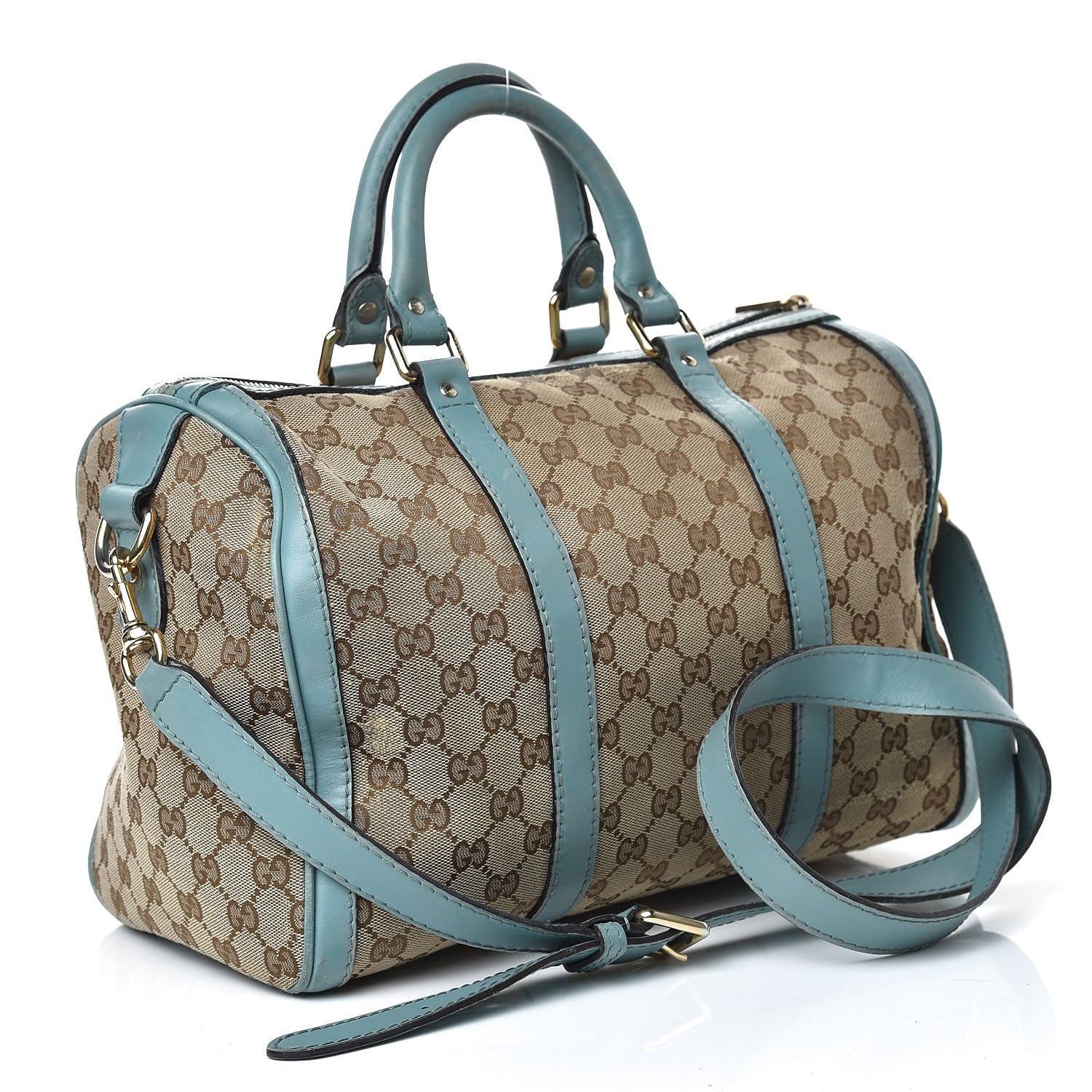 Gucci Monogram Medium Joy Boston Teal 3 of 25