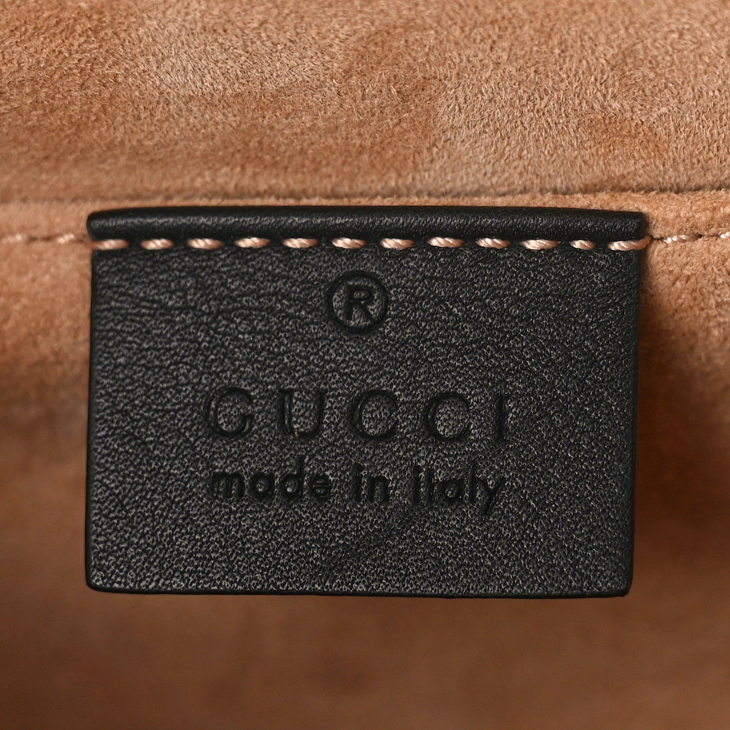 Gucci Calfskin Studded Small Padlock Shoulder Bag Black 6 of 9