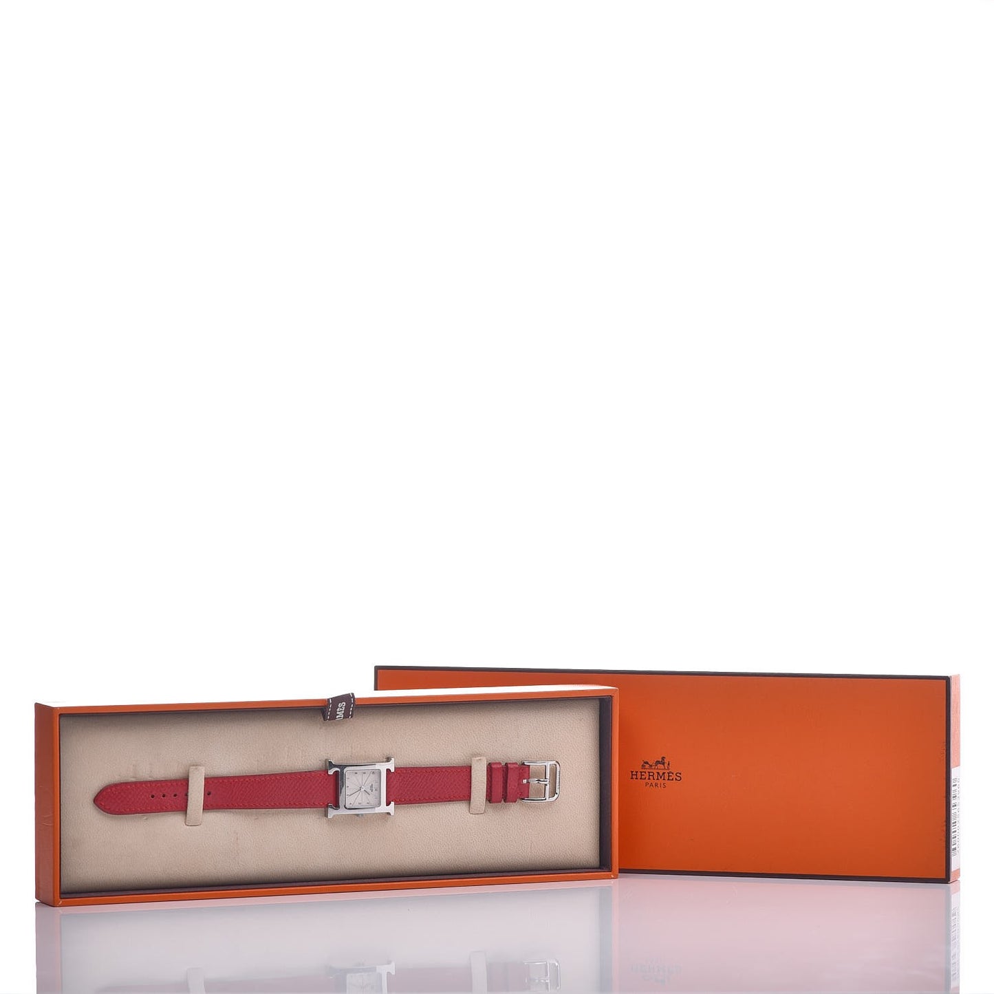 Stainless Steel Courchevel 21mm Heure H Hour Quartz Watch Rouge