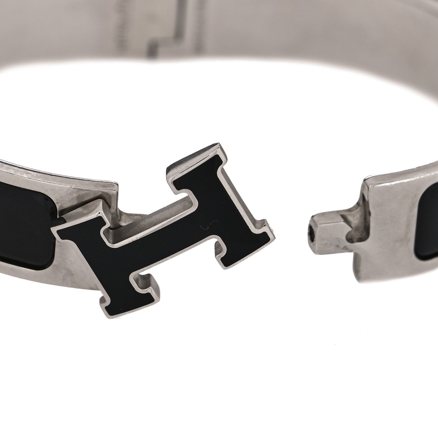 Hermes Enamel Narrow Clic Clac H Bracelet PM Black 4 of 4