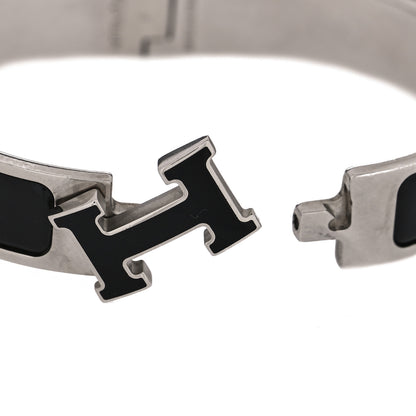 Hermes Enamel Narrow Clic Clac H Bracelet PM Black 4 of 4