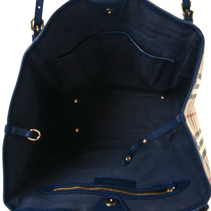Burberry House Check Small Canterbury Tote Navy 5 of 10