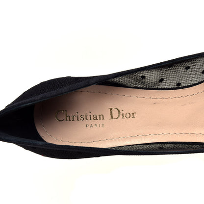 Christian Dior Grosgrain Plumetis Dior Blossom Pump 39 Black 7 of 13