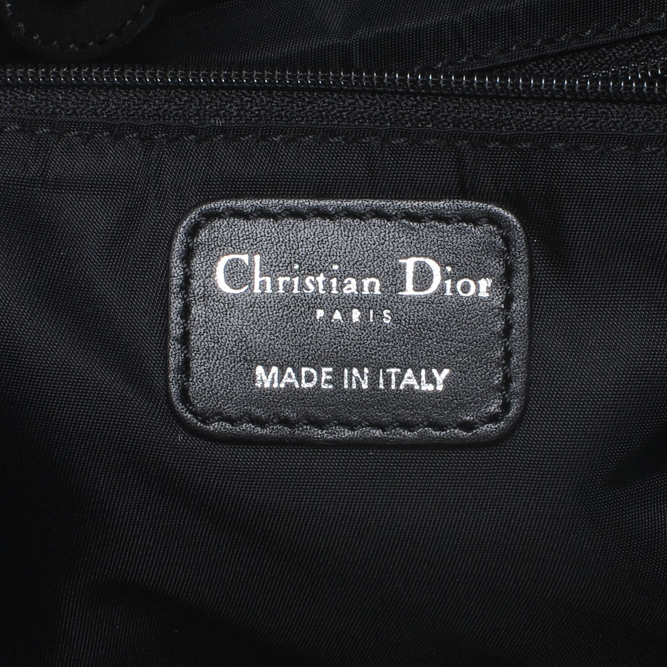 Nylon Cannage Shopper Tote Black