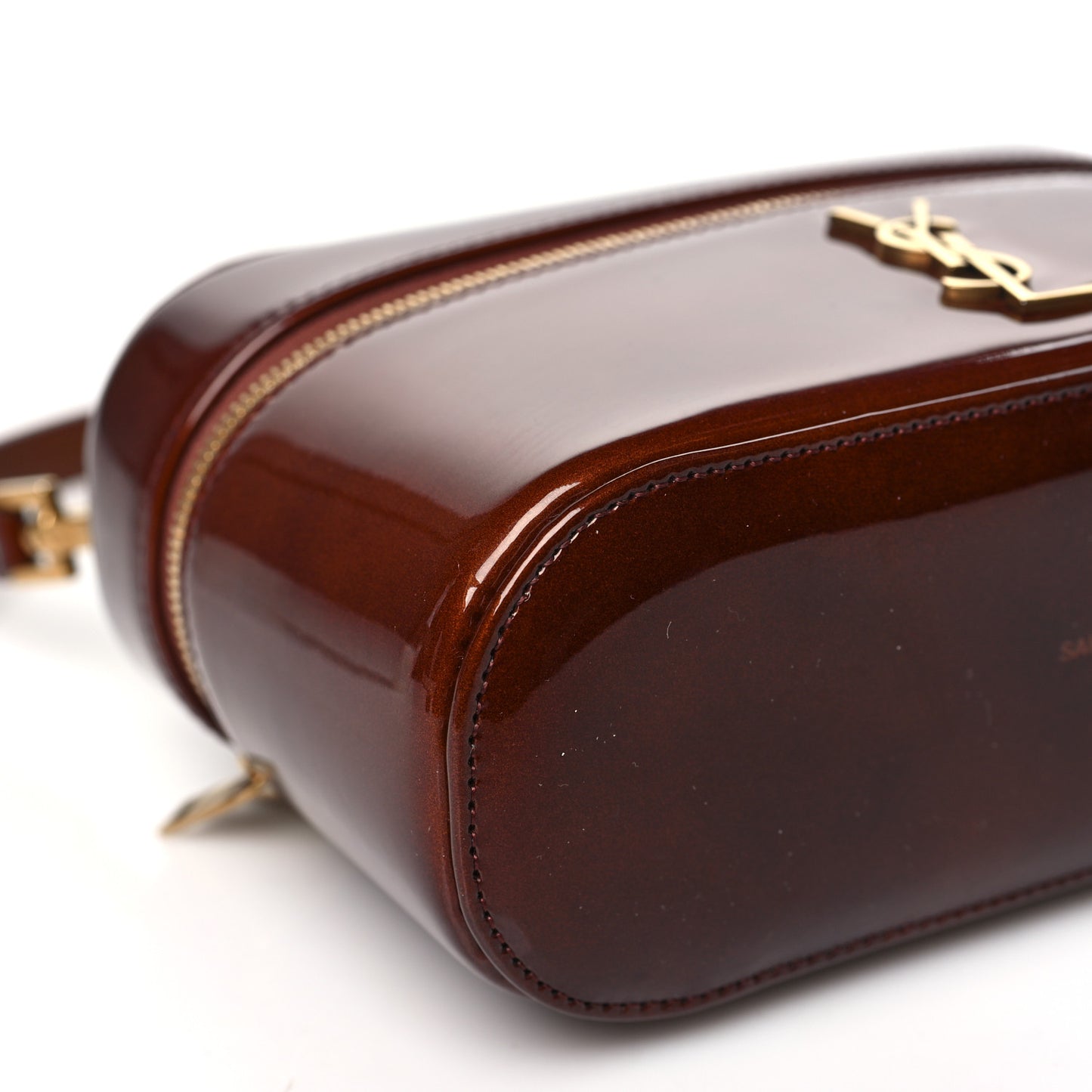 Patent Gaby Vanity Bag Baby Brown