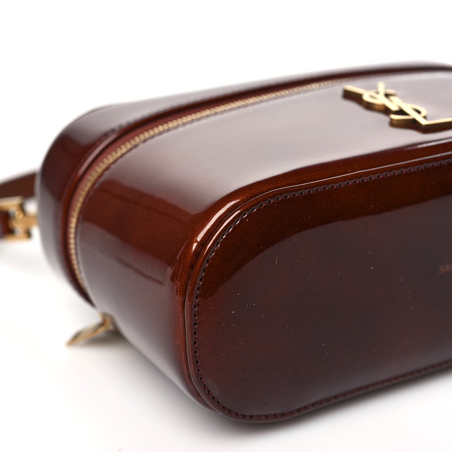 Saint Laurent Patent Gaby Vanity Bag Baby Brown 9 of 12