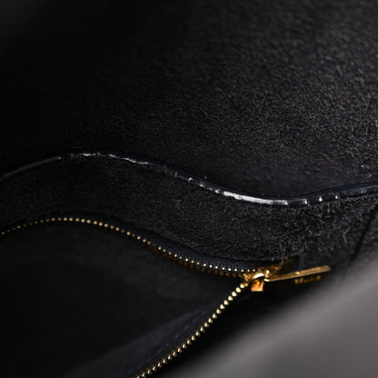 Celine Soft Grained Calfskin Small Sangle Bucket Bag Navy 5 of 9