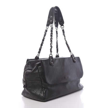 Chanel Glazed Caviar Pocket In The City Tote Brown 3 of 10
