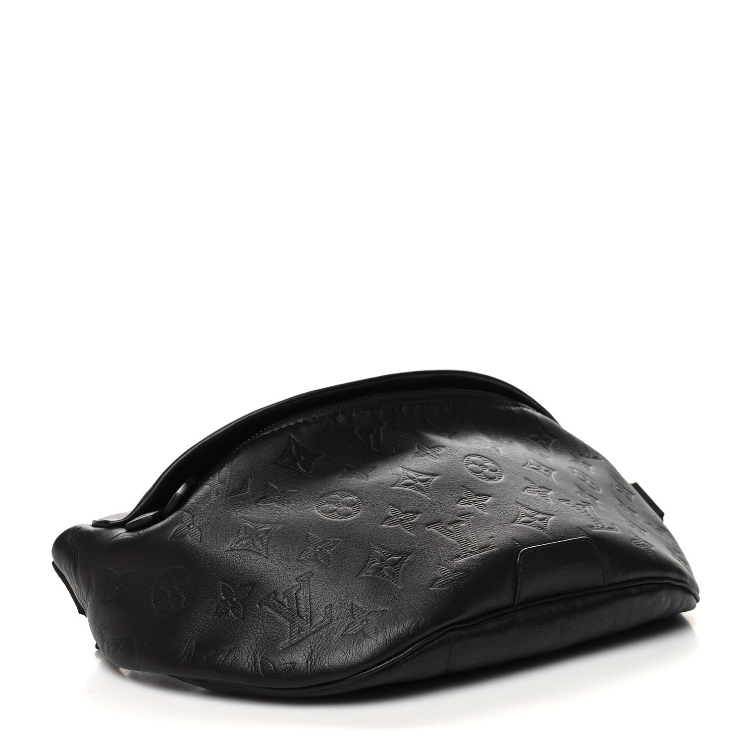 Louis Vuitton Calfskin Monogram Shadow Discovery Bumbag Black 4 of 9