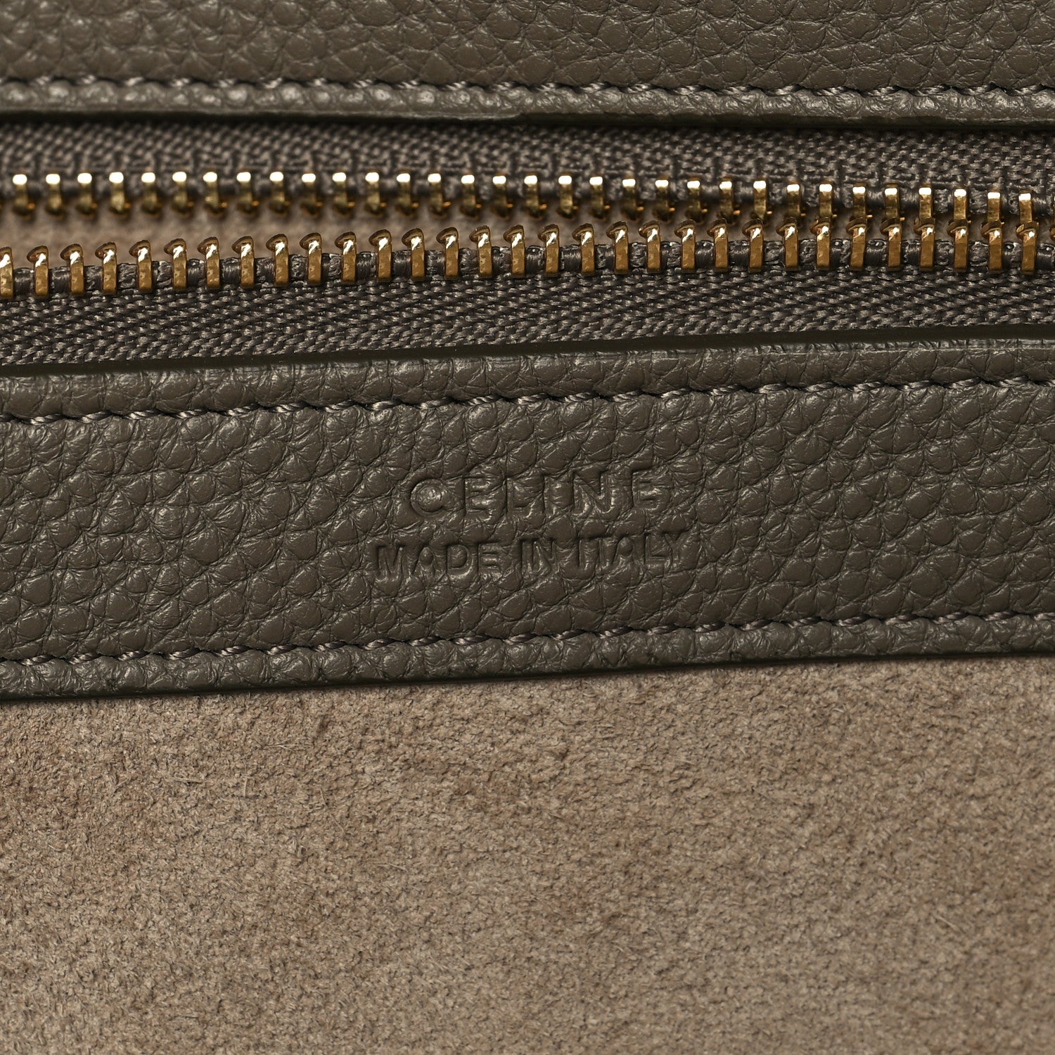 Celine Soft Grained Calfskin Small Belt Cabas Phantom Taupe 6 of 9