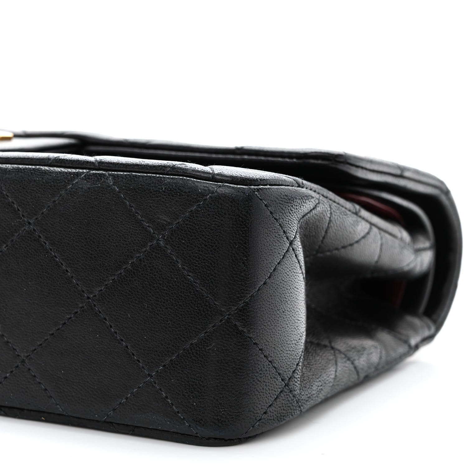 Chanel Lambskin Quilted Small Double Flap Black 12 of 14