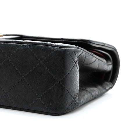 Chanel Lambskin Quilted Small Double Flap Black 12 of 14