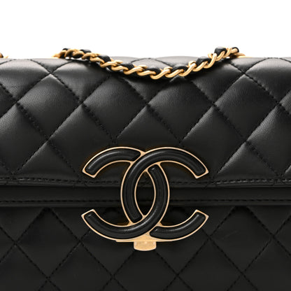 Chanel Lambskin Quilted Small CC Chic Flap Black 21 of 36