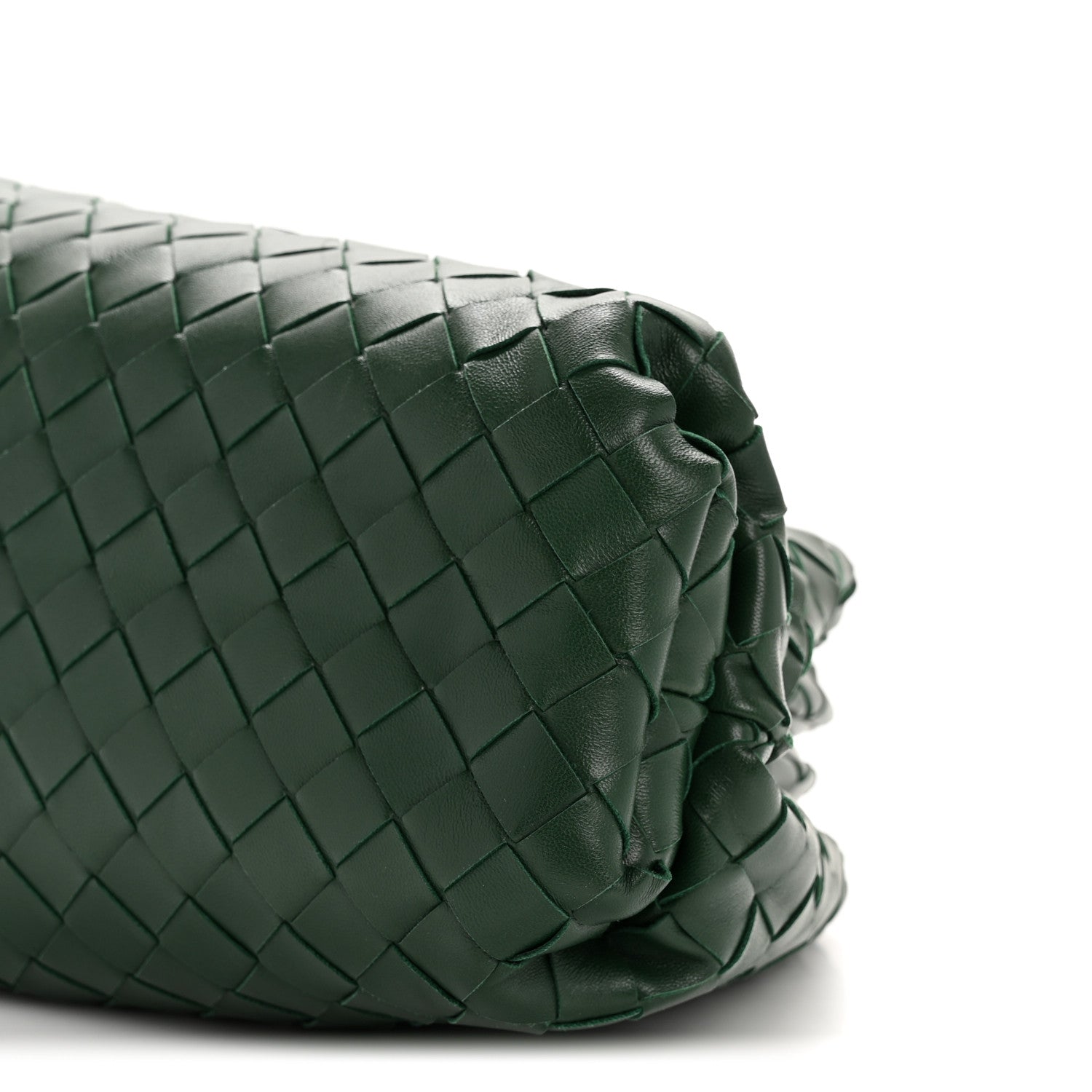 Bottega Veneta Nappa Maxi Intrecciato The Pouch Oversized Clutch Racing Green 10 of 12