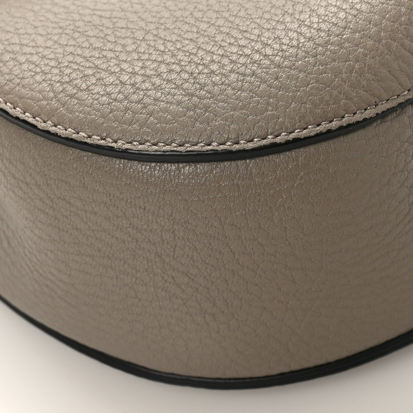 Grained Lambskin Mini Drew Shoulder Bag Motty Grey