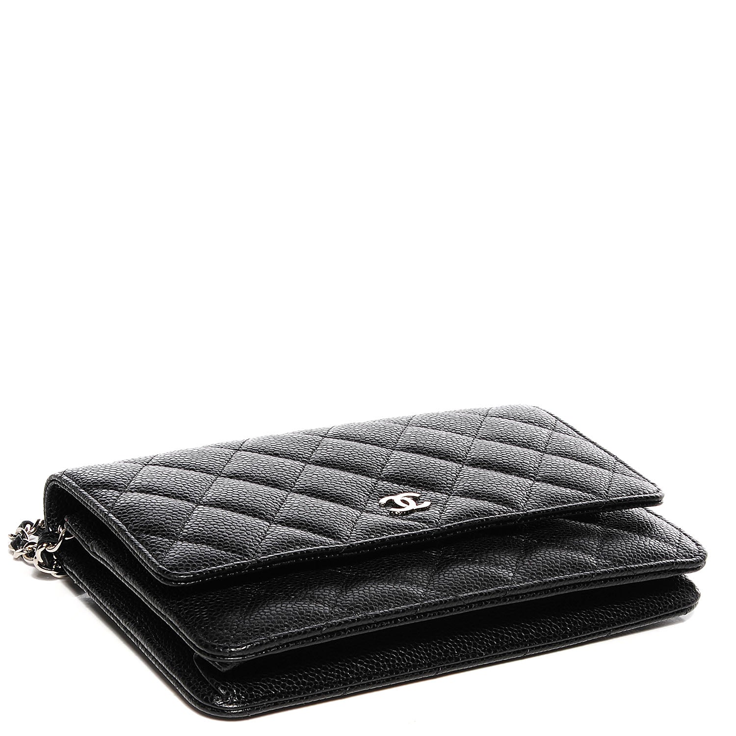 Chanel Caviar Quilted Wallet On Chain WOC Black 4 of 10