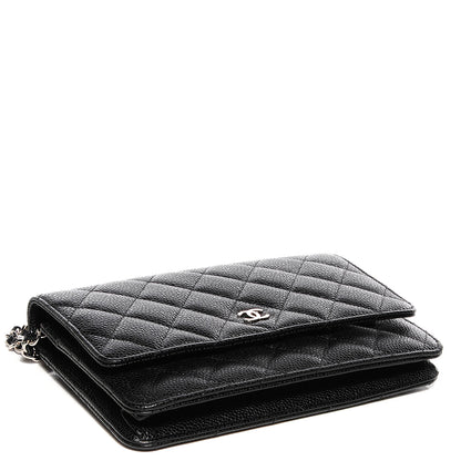 Chanel Caviar Quilted Wallet On Chain WOC Black 4 of 10
