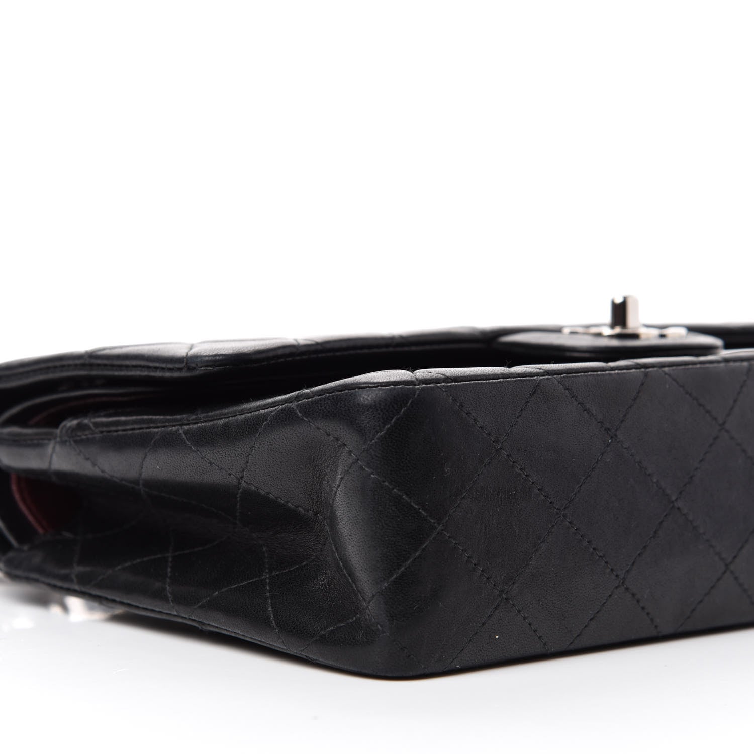 Chanel Lambskin Quilted Medium Double Flap Black 6 of 12
