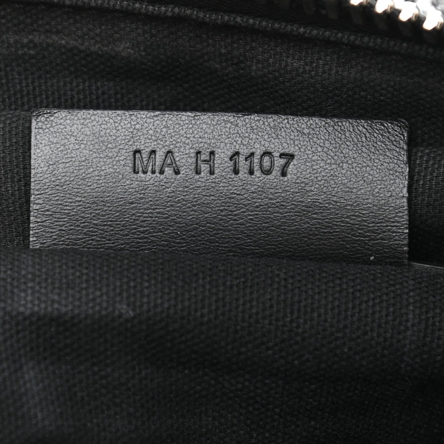 Waxed Calfskin Medium Nightingale Logo Strap Black