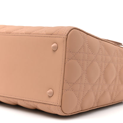 Christian Dior Ultra Matte Calfskin Cannage Medium Lady Dior Beige 8 of 11