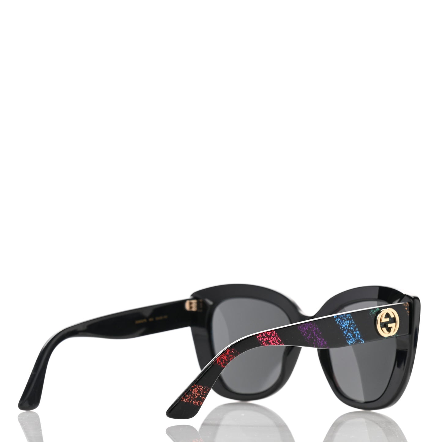 Acetate Glitter Sunglasses GG0327S Black
