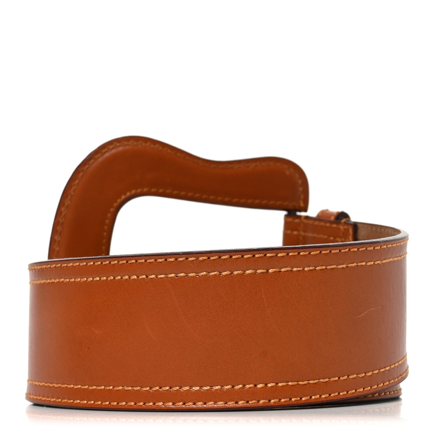 Fendi Calfskin B Wide Belt 85 34 Brown 2 of 4