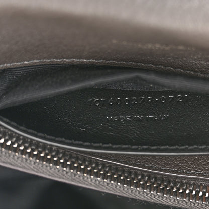 Saint Laurent Sheepskin Matelasse Chevron Monogram Medium College Bag Asphalt 7 of 13