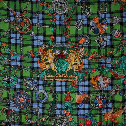 Hermes Silk Fleurs D'Ecosse Scarf 90 1 of 4