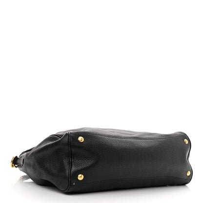 Prada Vitello Daino Tote Black 3 of 9