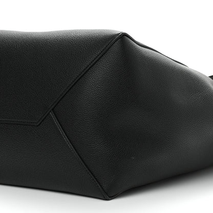 Celine Soft Grained Calfskin Medium Belt Cabas Phantom Black 11 of 11