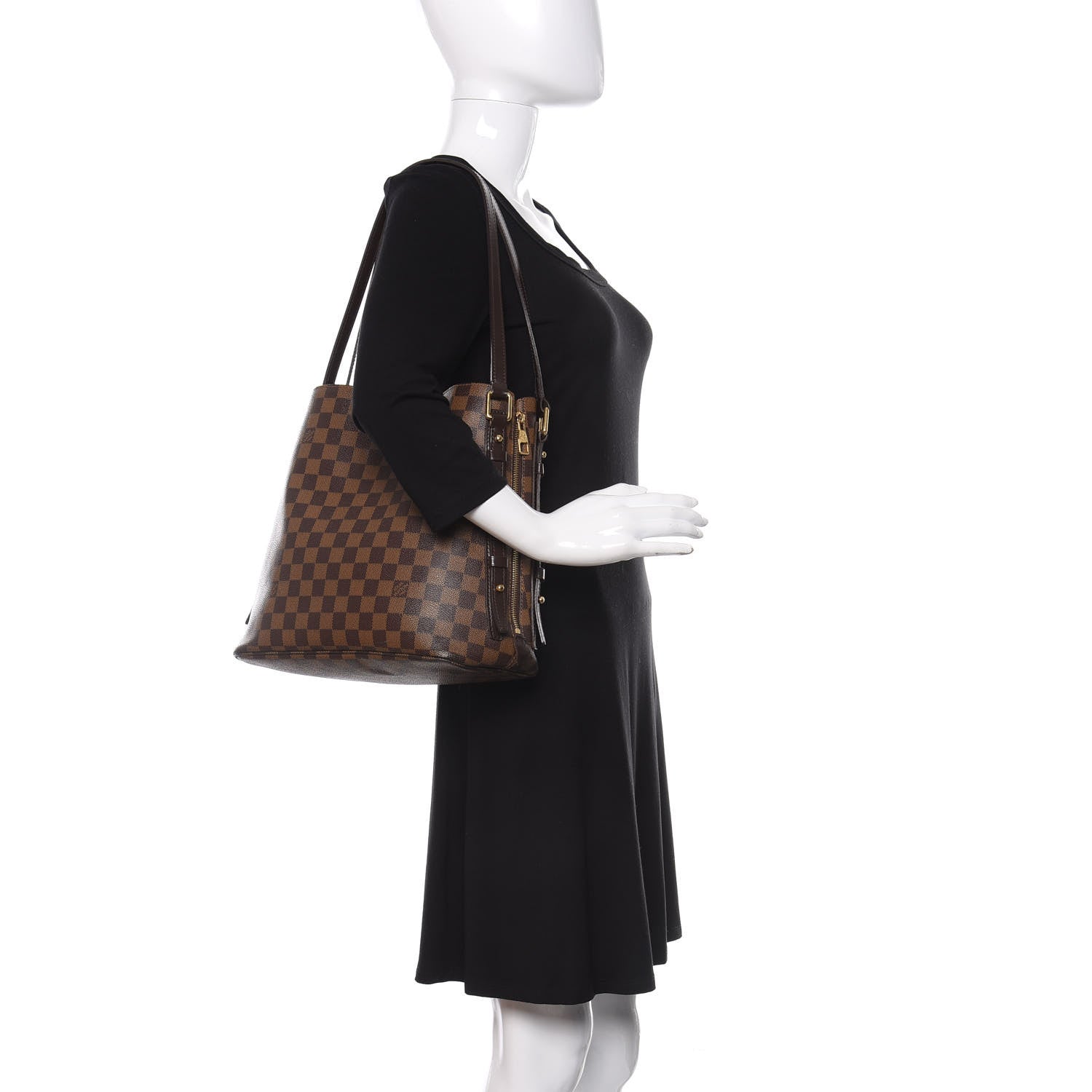 Louis Vuitton Damier Ebene Cabas Rivington 2 of 12