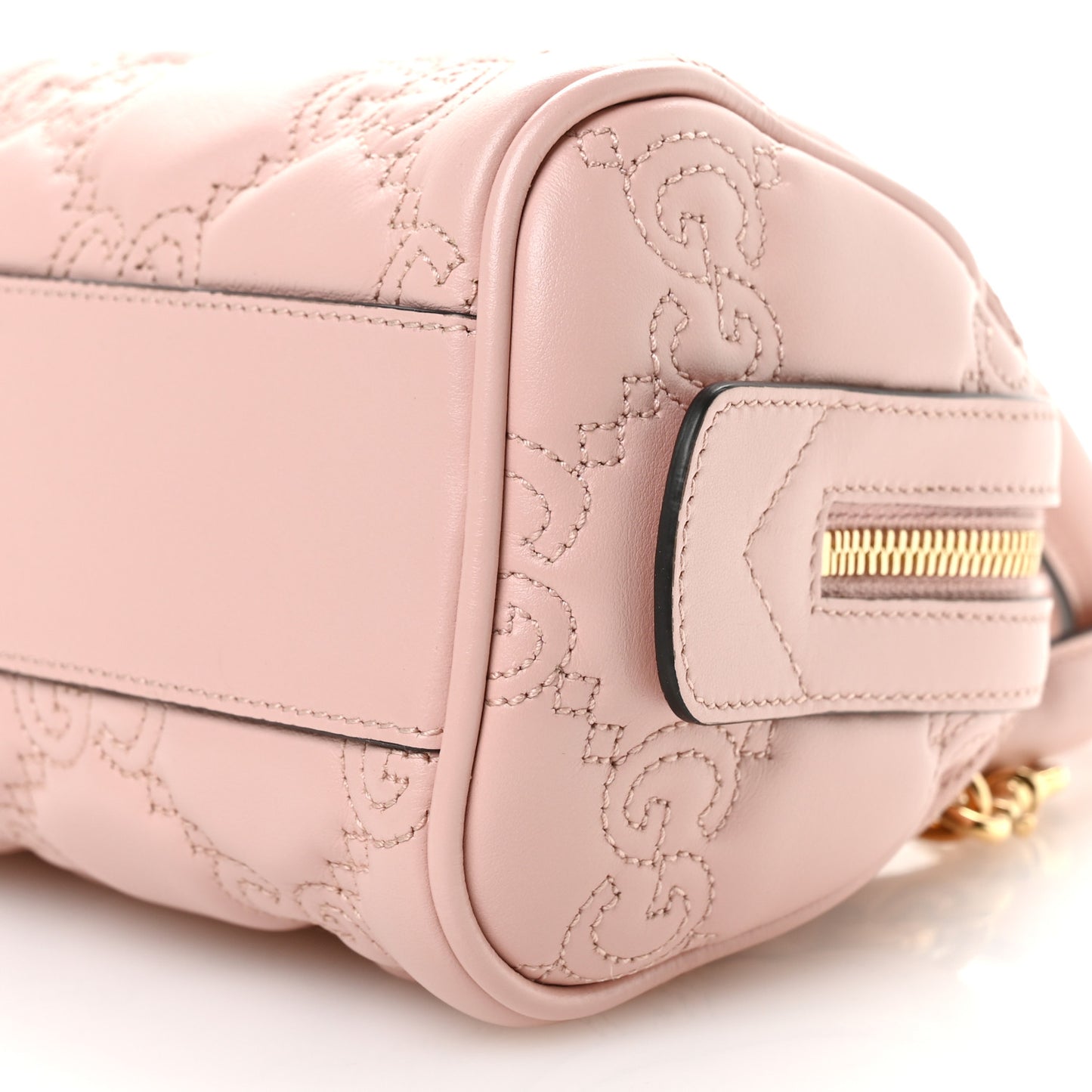 Calfskin GG Matelasse Mini Bowler Bag Perfect Pink