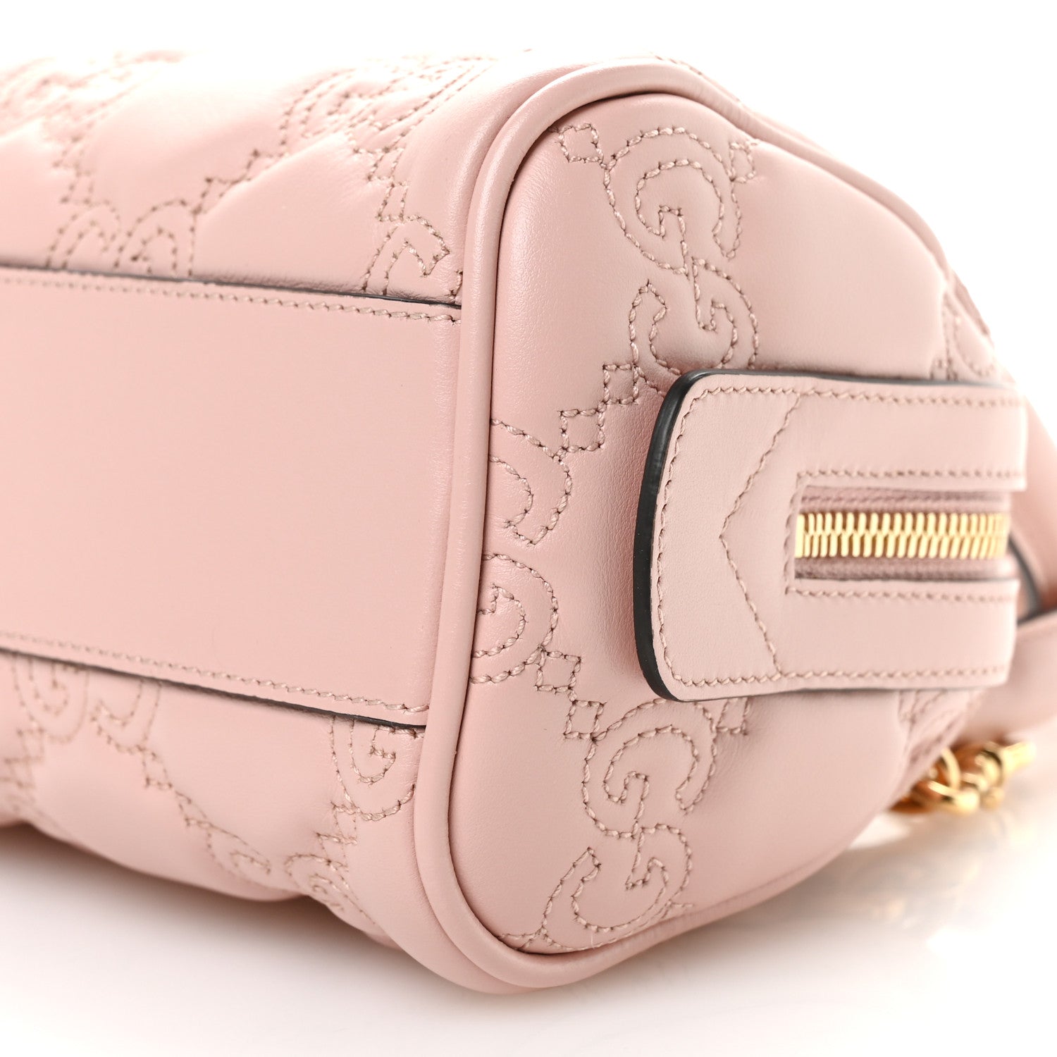 Gucci Calfskin GG Matelasse Mini Bowler Bag Perfect Pink 10 of 10