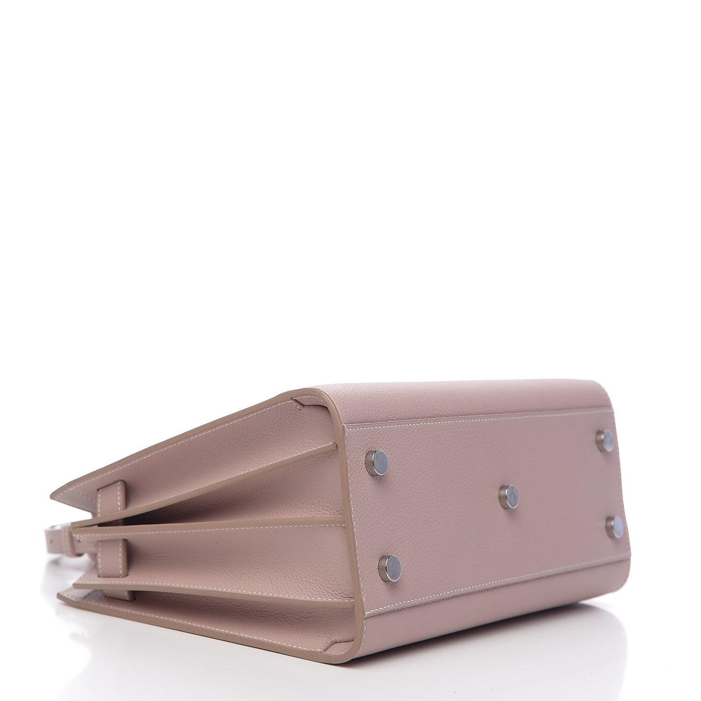 Grained Calfskin Baby Sac De Jour Antique Rose