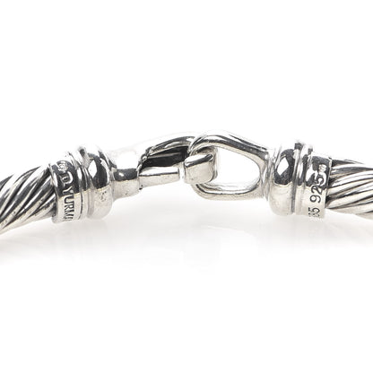David Yurman Sterling Silver 14K Yellow Gold 5mm Metro Cable Bracelet 4 of 6