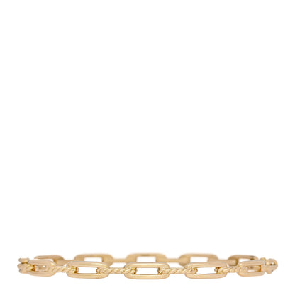 David Yurman 18K Yellow Gold Diamond 4mm Stax Chain Link Bracelet 2 of 4